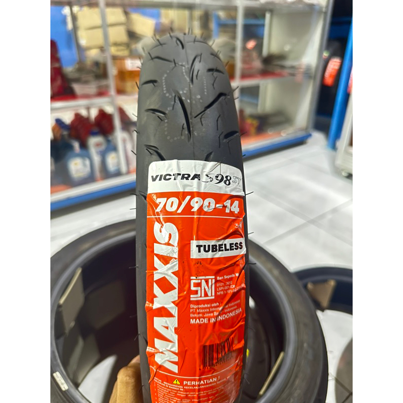 Maxxis Victra 70/90-14 TL, 80/90-14 TL Ban Matic Tubeles Free Pentil