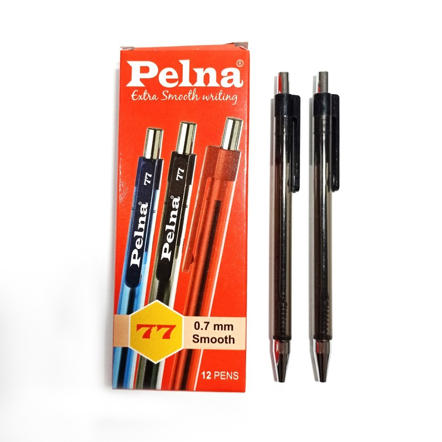 

Pelna Pulpen Ballpoint 77 0.7mm Extra Smooth Writing - [ LUSIN ]