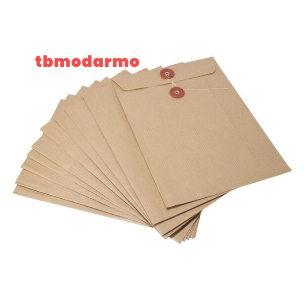 Tbmo Amplop Globe Polos Tali 310 25X35 Isi 10 / Amplop Coklat