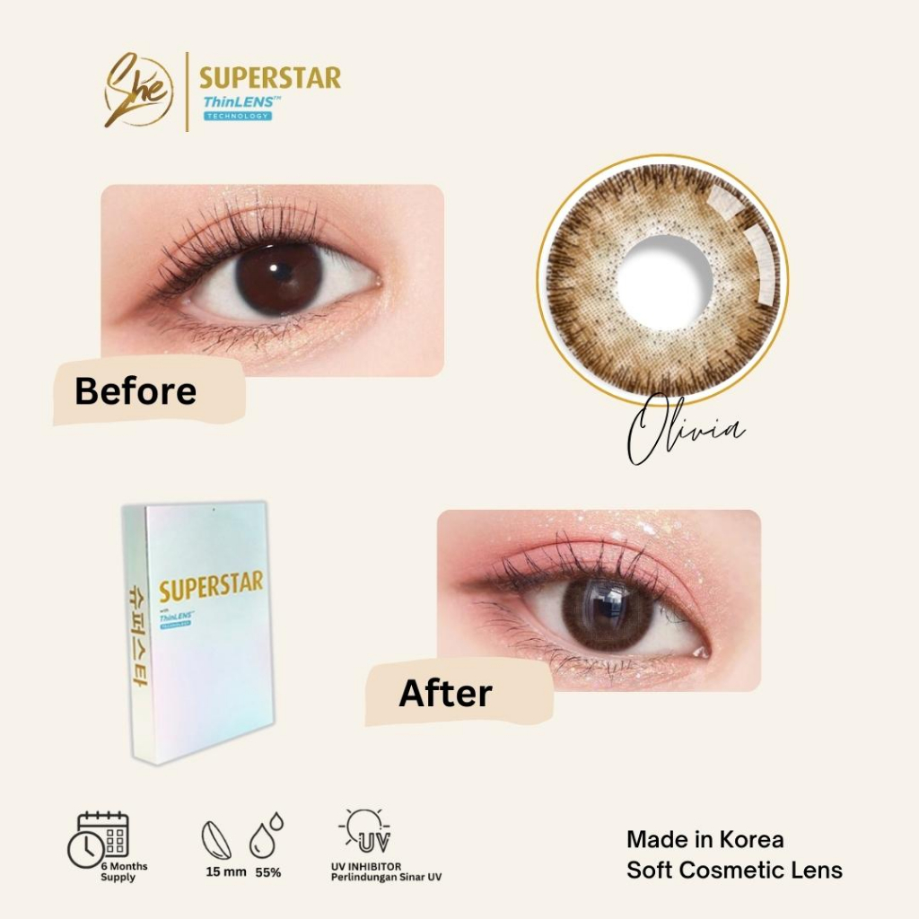 Superstar Olivia lensa warna softlens premium