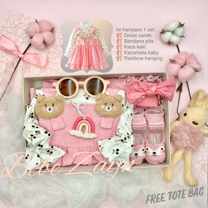 { Bebe Zayn Hampers } NEW!!!! Cozy Girl Series 3-12 bulan | Newborn Baby Gift Set | Hampers Baby | Kado Lahiran Bayi