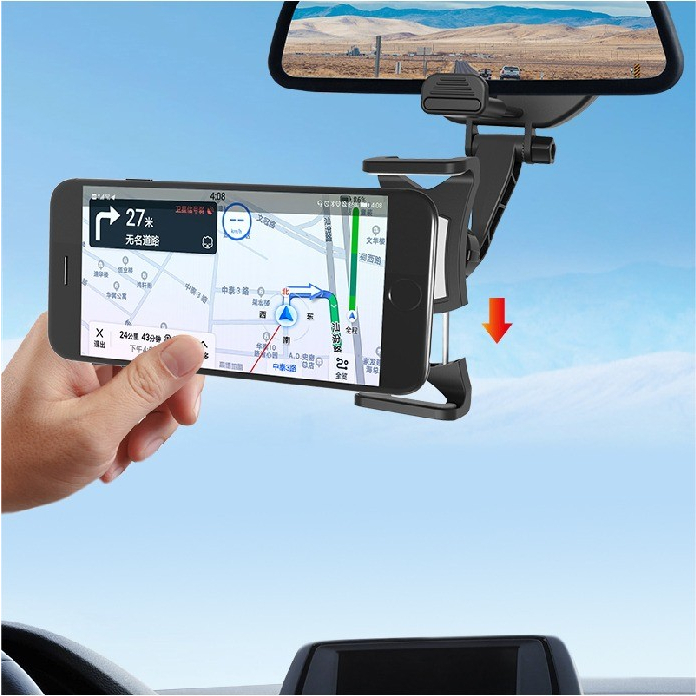 Rearview Car Phone Holder HP Mobil V-GeN VHL-31 Clip Mirror Spion