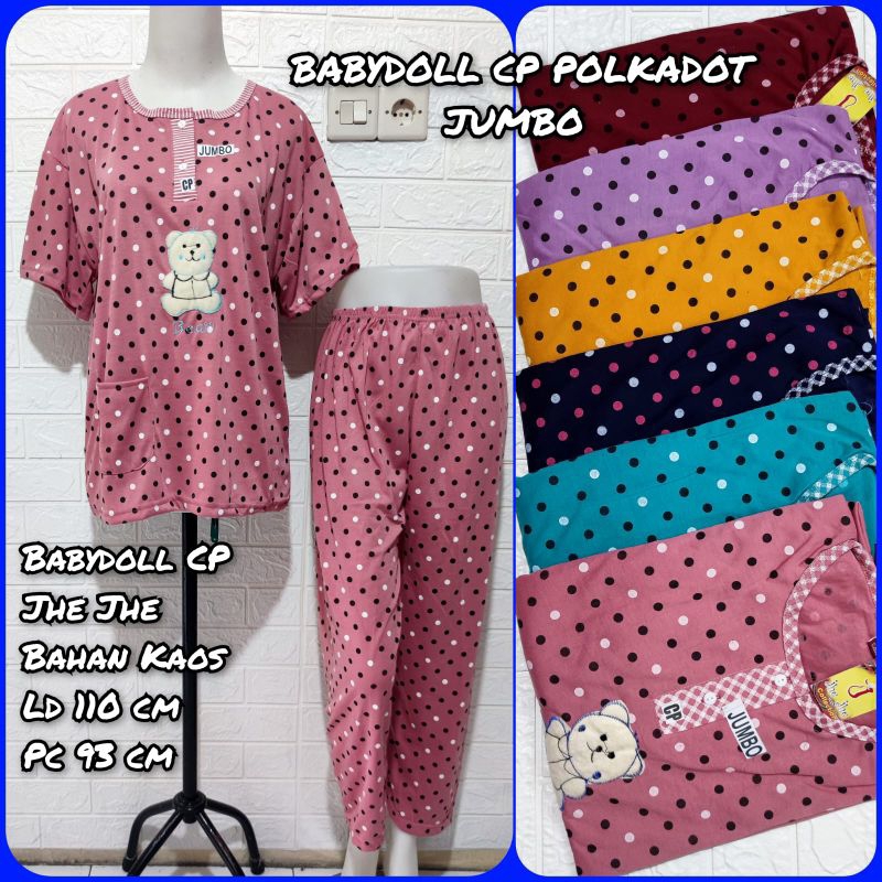 Babydoll Kaos CP Jumbo Dewasa