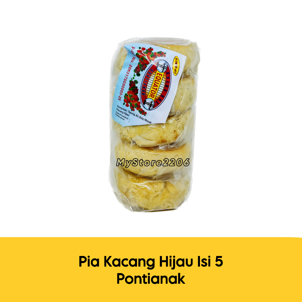 Kue Bulan La Pia / Pok Khok Pia (Piang) Kacang Hijau / Tau Sa Pia Moon Cake Pontianak