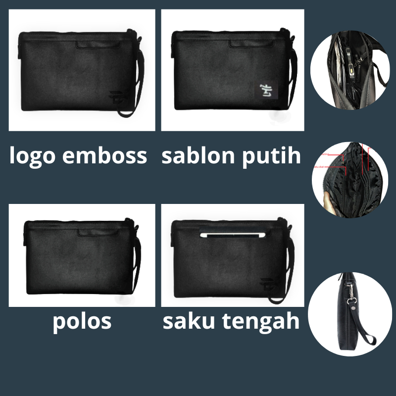 tas-tangan-clutch-dompet-kulit-pria/wanita bervariasi