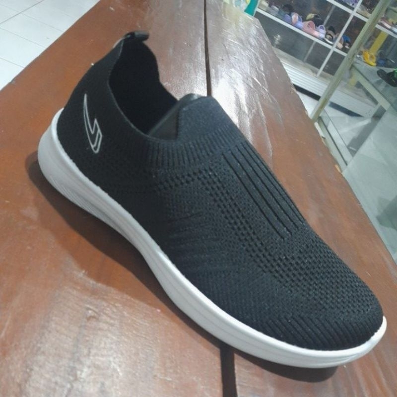 SEPATU SLIP ON NEW ERA Rajut /Slip On Anak Hitam/NEW ERA ORIGINAL