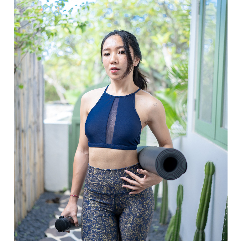 Jivvanya Activewear - Khanti Bra Navy - Sports bra / Bikini top / Swimwear top
