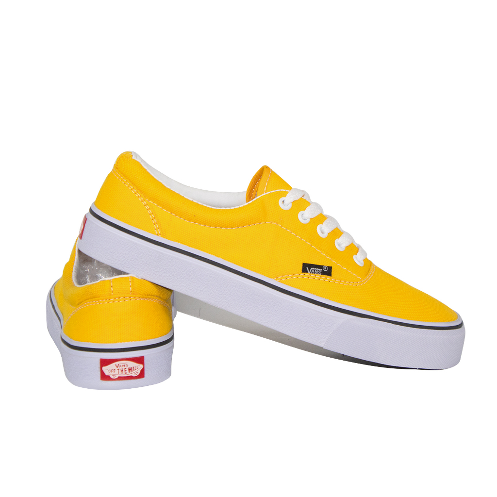 Sepatu vans pria era kuning DT sneakers wanita kanvas tali kasual