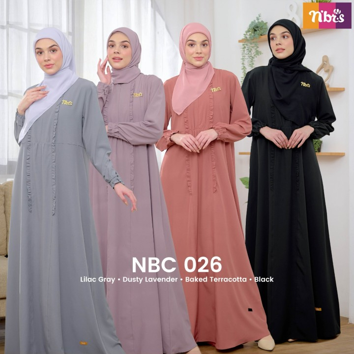 BAJU GAMIS DEWASA POLOS BY NIBRAS NBC 026 ORI/ GAMIS SIMPLE/ GAMIS CANTIK KEKINIAN/ BAJU GAMIS BUSUI