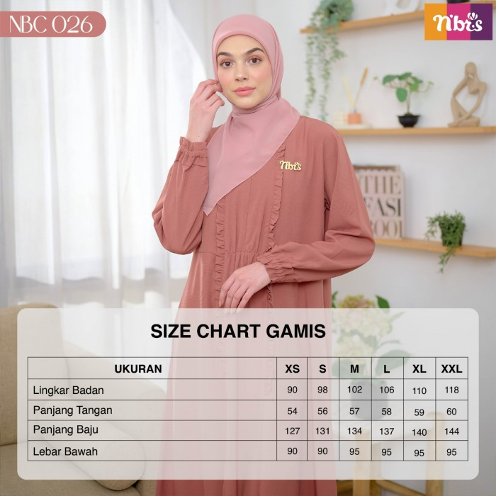 BAJU GAMIS NIBRAS NBC 026 ORI/ GAMIS POLOS SIMPLE BY NIBRAS/ GAMIS BEST SELLER BY NIBRAS ORI
