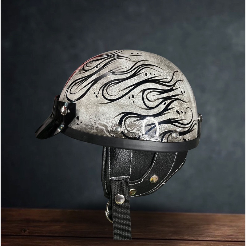 Chips Custom Riot Flames - Helm custom - Chopper Bobber