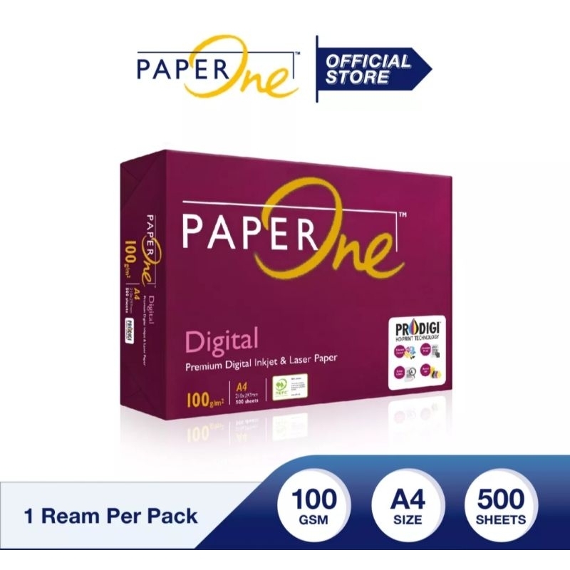

Kertas HVS A4 100 Gram Paper One / Kertas Foto Copy Print