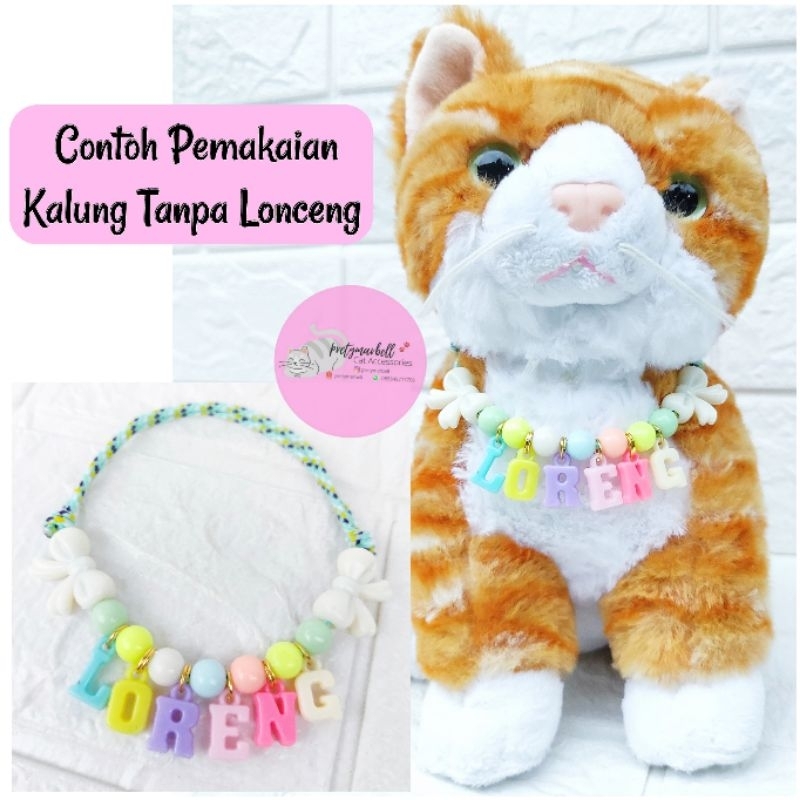 Kalung Kucing Nama Huruf Gantung Lucu Request Nama