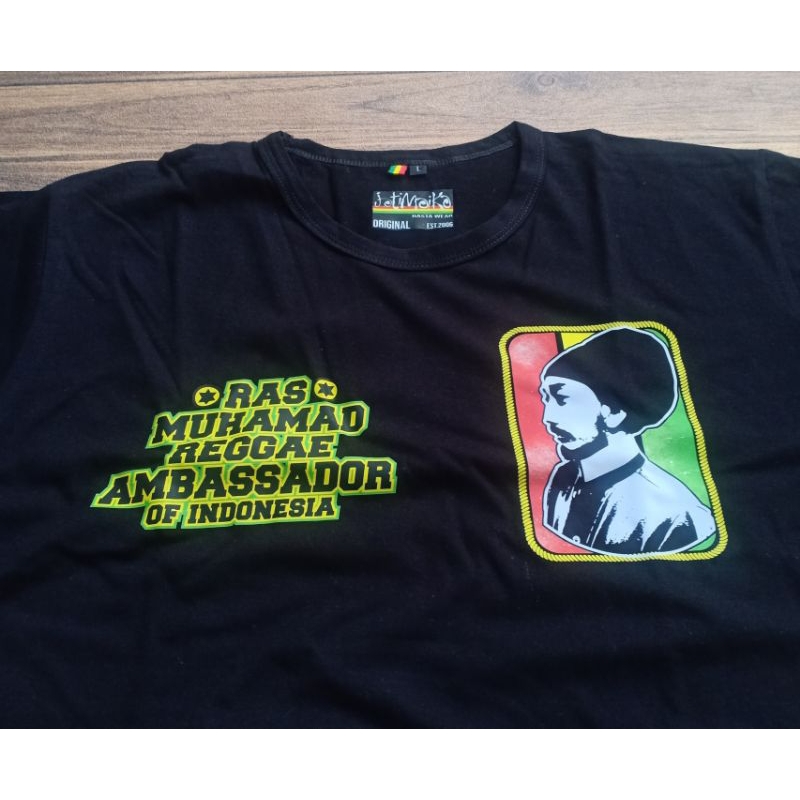 kaos RAS MUHAMMAD tshirt  reggae ambassador indonesia baju rasta