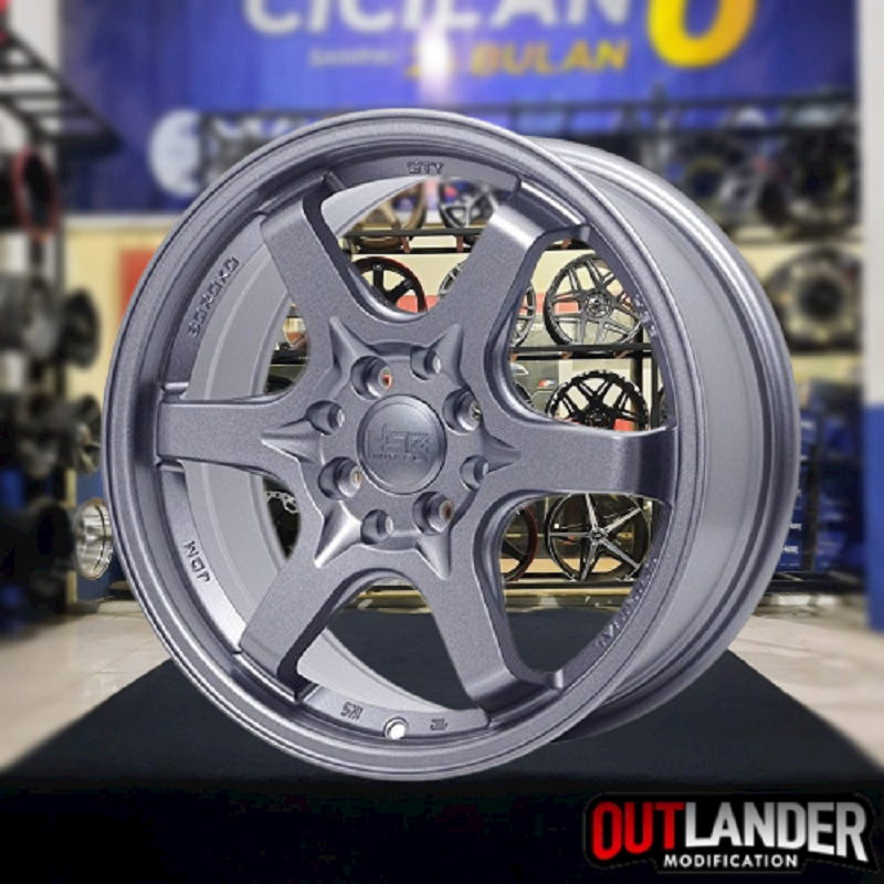 Velg HSR Ring 16 Mobil Civic Yaris Vios Livina Evalia Vios Altis Avega Hsr Sty R16 Grey