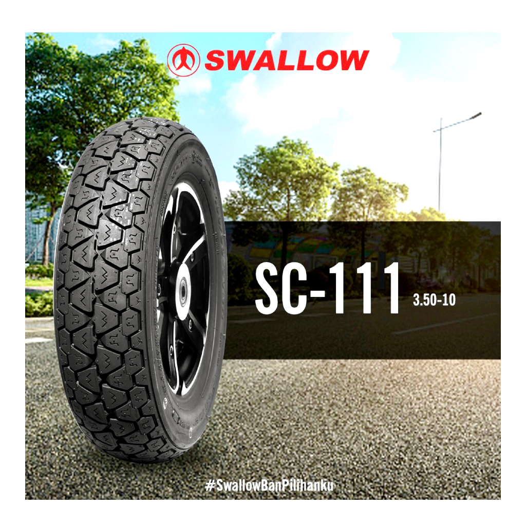 Ban Vespa Klasik Swallow SC111 3.50-10 Tubeless