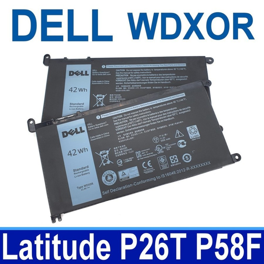 Baterai Dell Latitude 3480 3580 3488 3490 42wh WDX0R WDXOR FW8KR