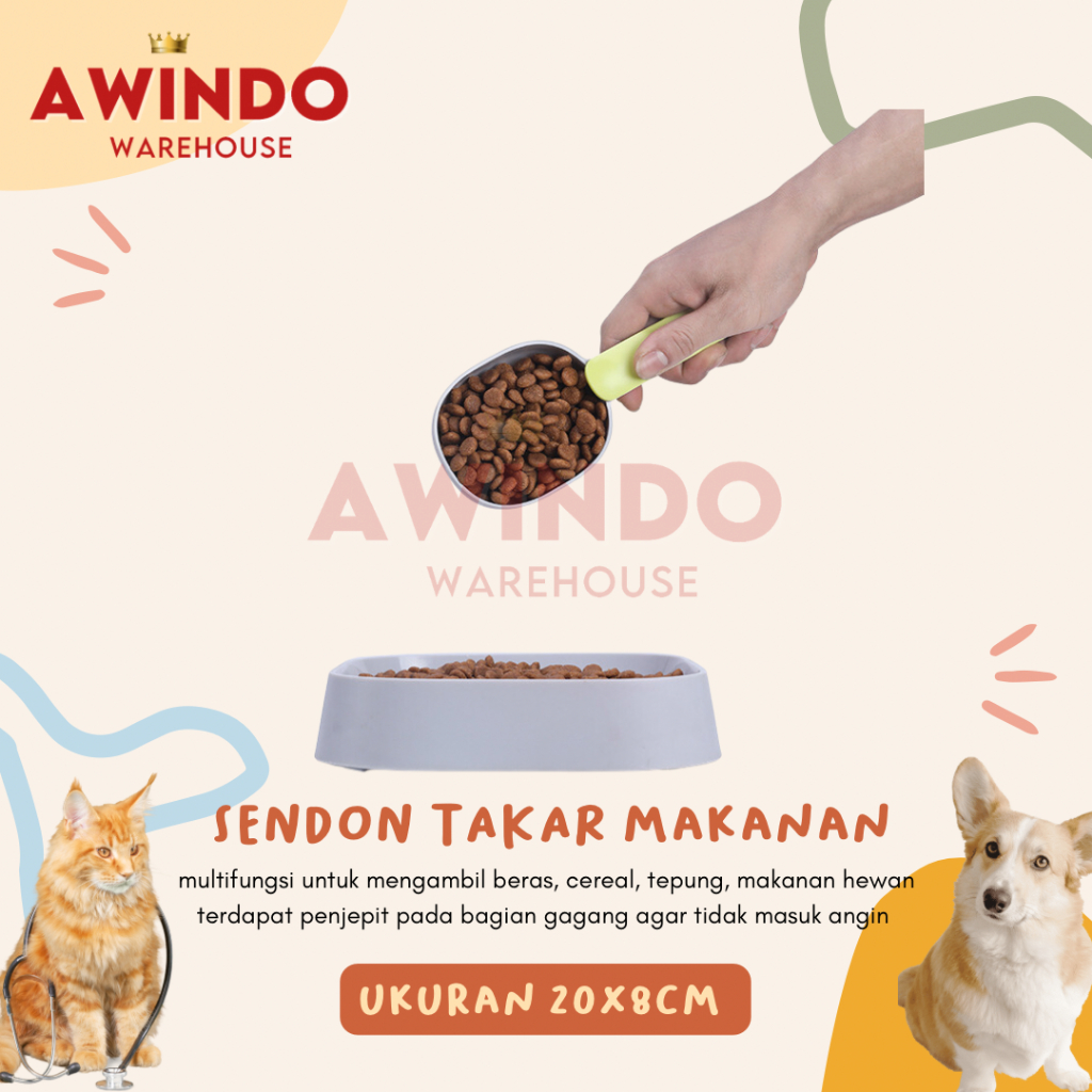 DOSE - Sendok Takaran Makanan Hewan Kucing Anjing Pet Food Scoop