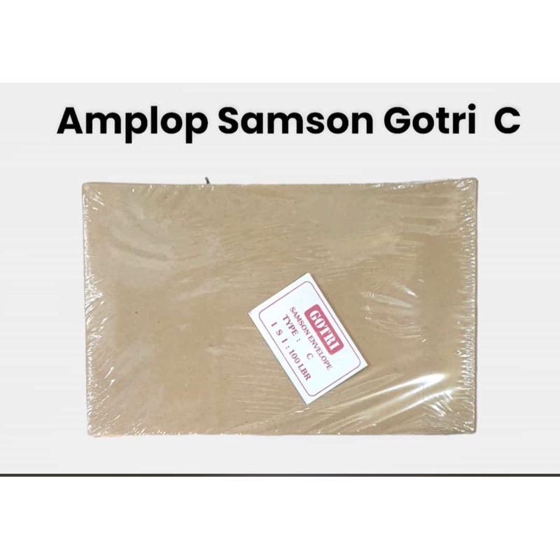 

AMPLOP SAMSON COKLAT C (100 lbr) 18x28cm - 1/2 Folio