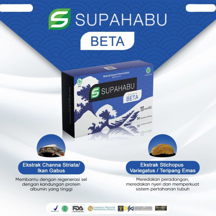 Supahabu Beta Herbal Sendi / Ekstrak Ikan Gabus Dan Teripang Emas Dijamin Original