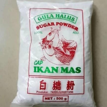 

gula halus ikan mas 500gr 1 zak (50 pcs)