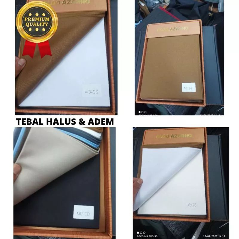 kain bahan pemda kheki super woll katun aldo azaro exlusip