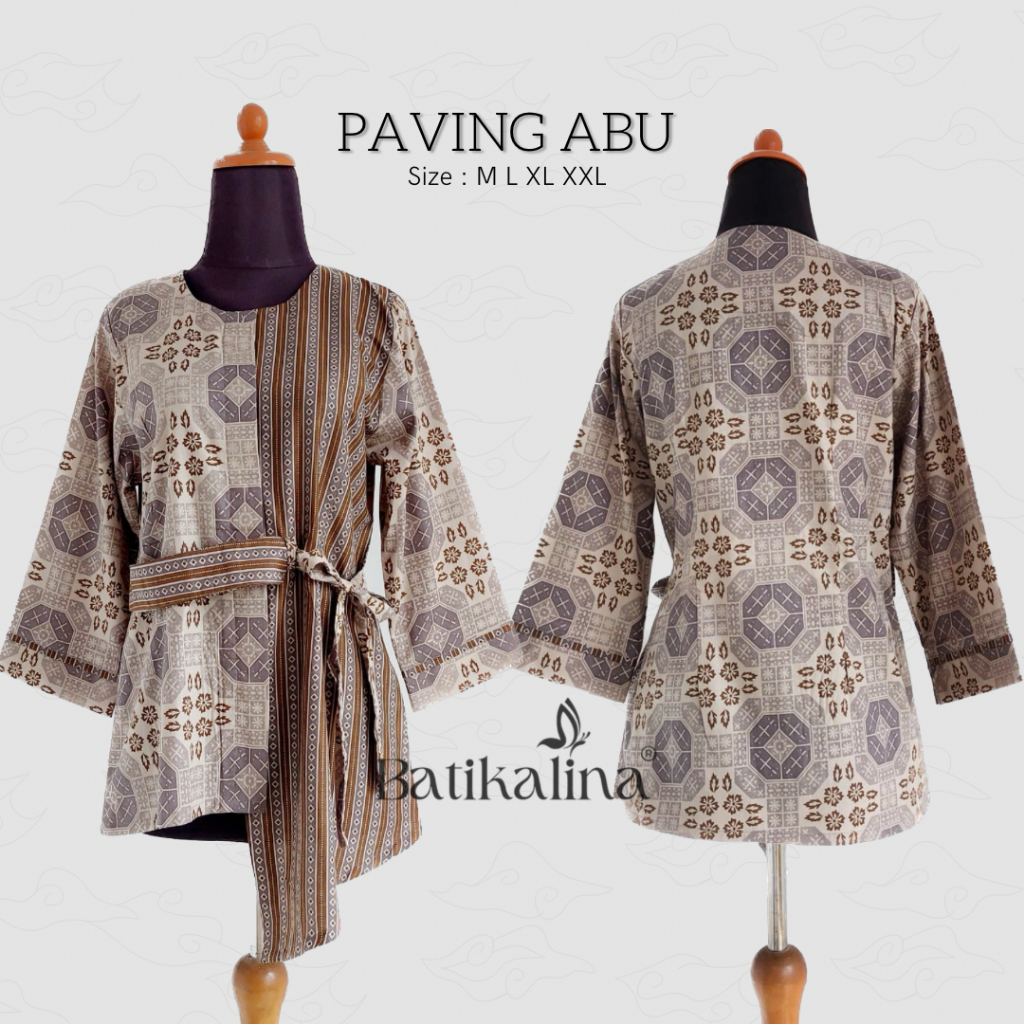 Baju Batik Wanita Modern Atasan Blouse Batik Kerja Wanita Kantor