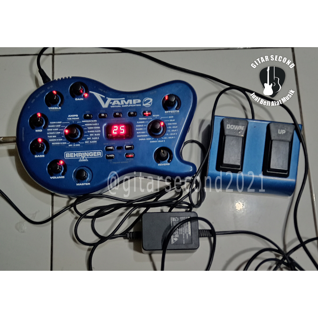 Efek Gitar Electric Behringer VAmp2 original, Second Effect Guitar Vamp 2 V-AMP2 V AMP 2