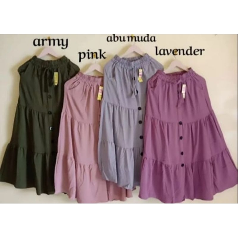 Rok anak usia3-20 tahun untuk dewasa size xxl/bawahan muslim terlaris/bawahan terbaru rok susun kanc