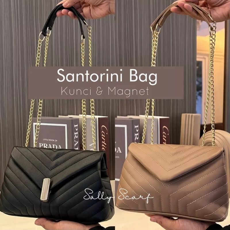 Santorini Bag, Tas Wanita Kulit Sintetis Shoulder bag - Sally Scarf