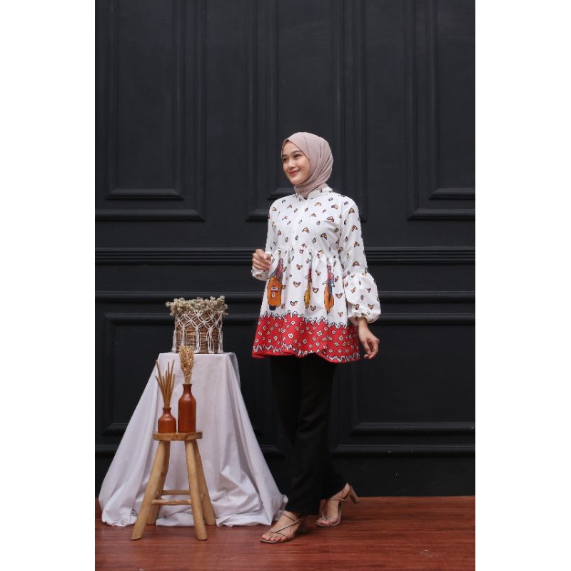 Baju Batik Wanita Modern Blouse Batik Wanita Karekter Terbaru