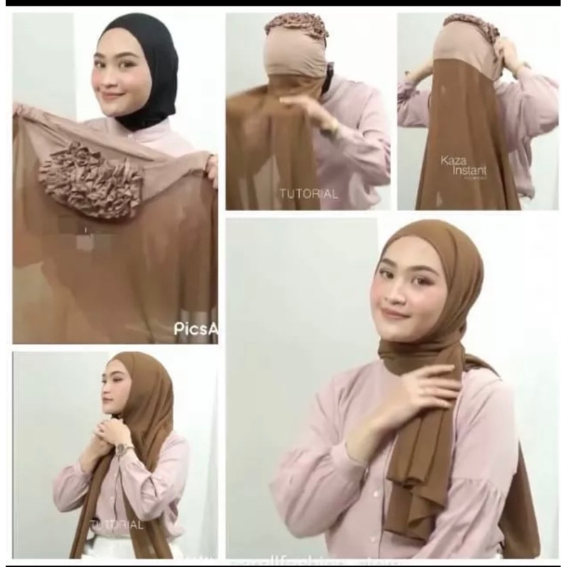 PASHMINA INNER TURKY/PASHMINA INSTAN PLUS KONDE TURKY/PASHMINA 2in1 CIPUT KONDE