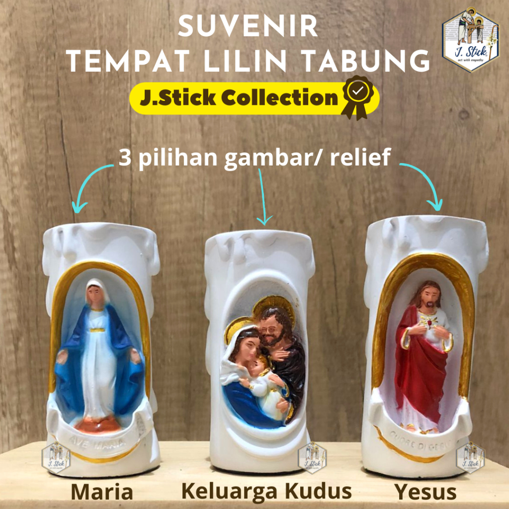 [SUVENIR] TEMPAT LILIN TABUNG, Patung ROHANI