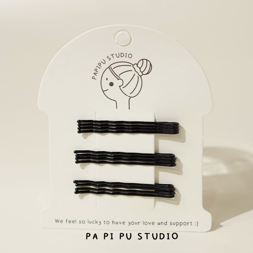 Papipu studio Jepit lidi bobbin hair grip isi 12 pcs