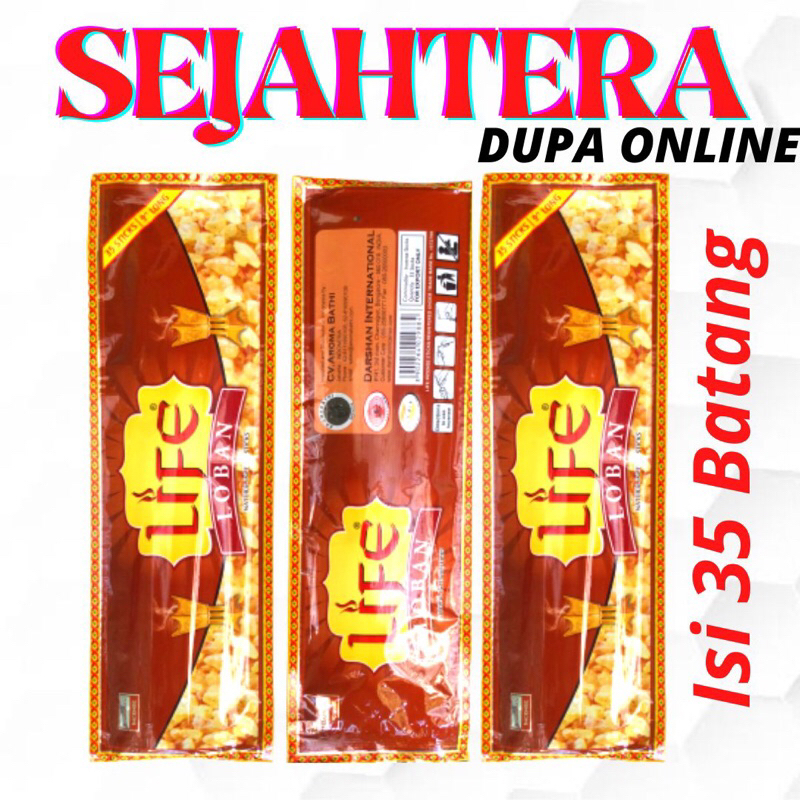 Dupa Hio India Pendek Darshan “LOBAN” Pouch isi 35btg
