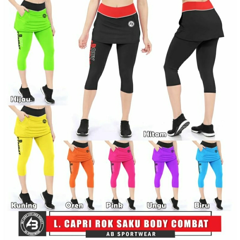 AB Sportwear Original - Legging Capri Rok Body Combat