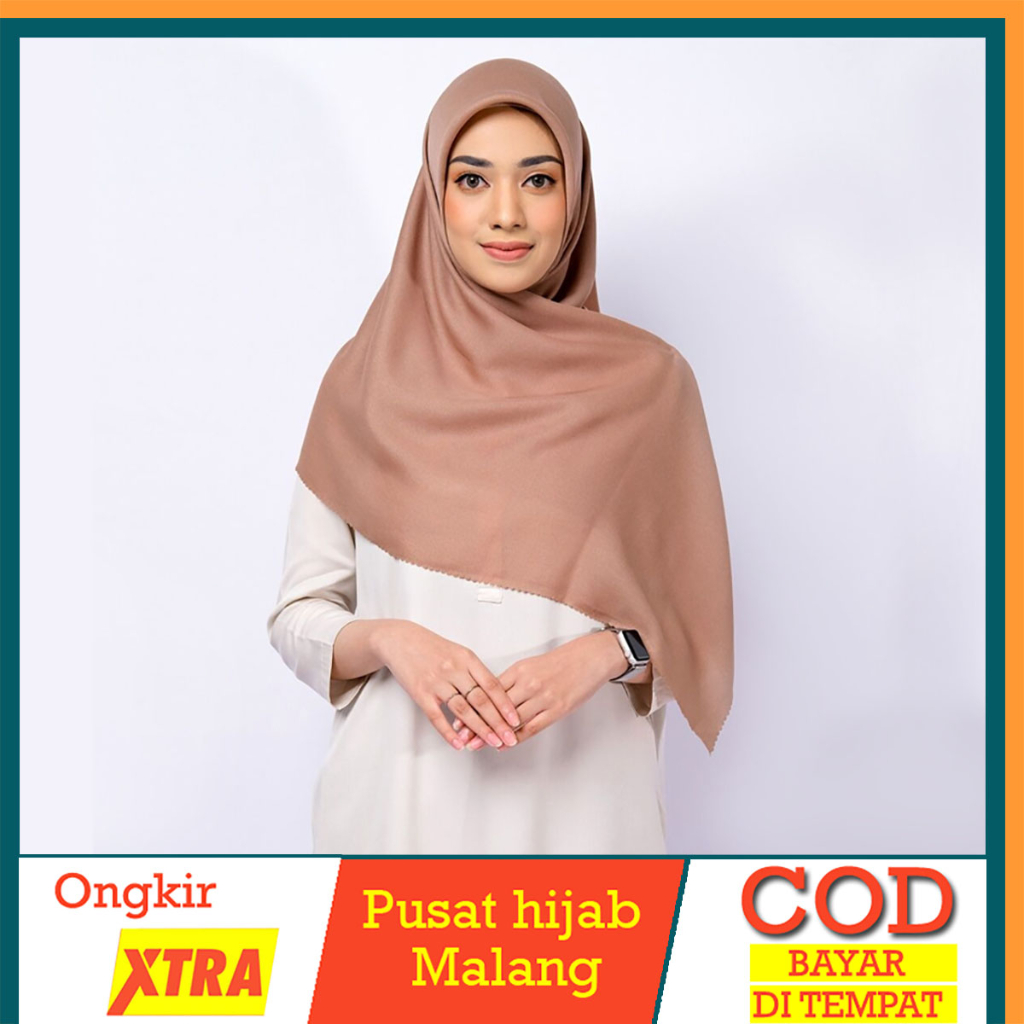 Hijab Segi Empat Glamour Ansania Shinar Lasercut