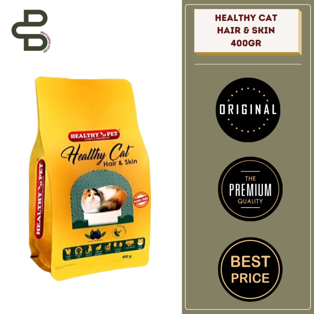 HEALTHY PET HEALTHY CAT HAIR &amp; SKIN CAT FOOD 400GR FRESHPACK