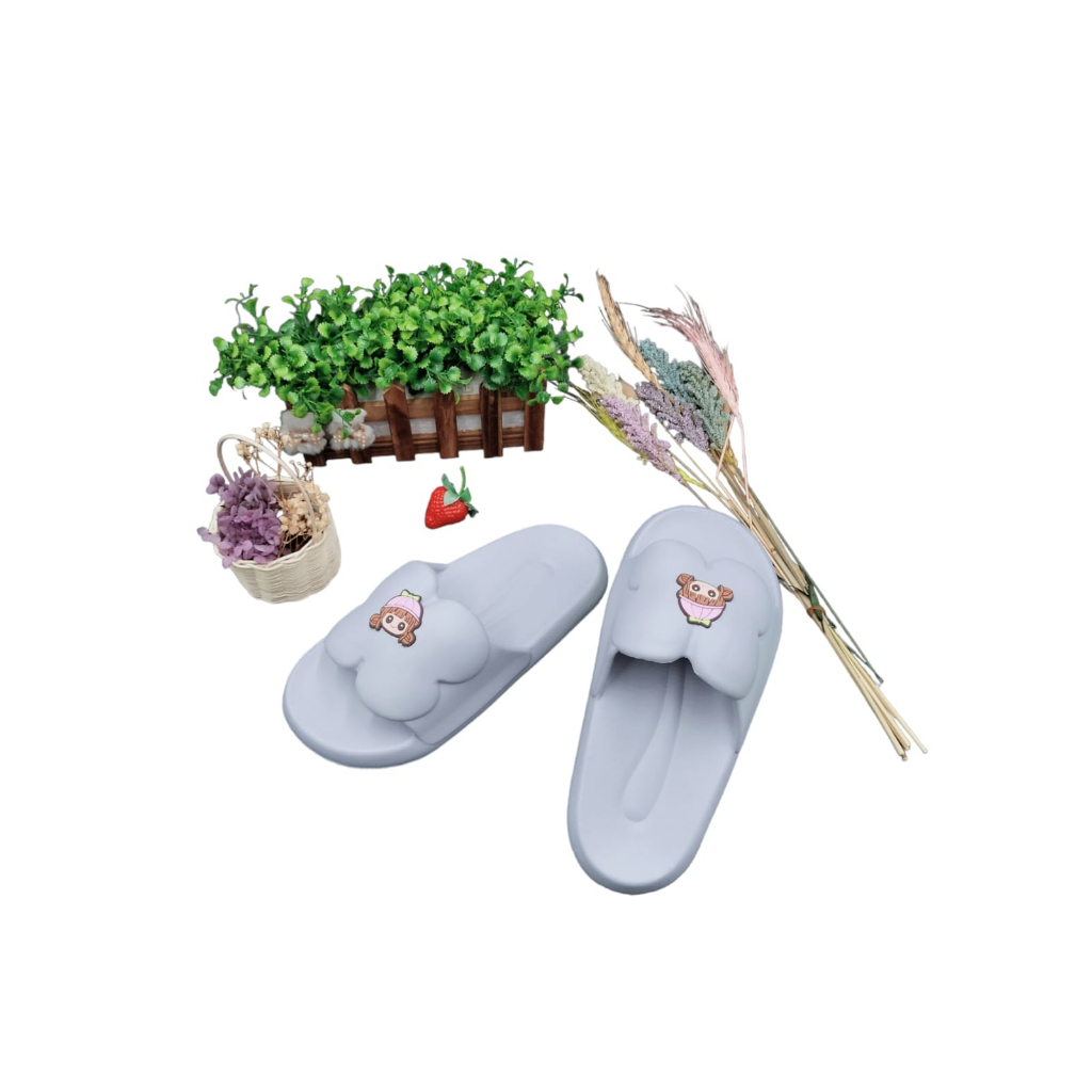 Sendal Slop Sandal Wanita Rumah Slipper Sepatu Sendal Wanita Kekinian Selop Comfortable Nyaman Flip Flop Sandal Rumah 9015-1