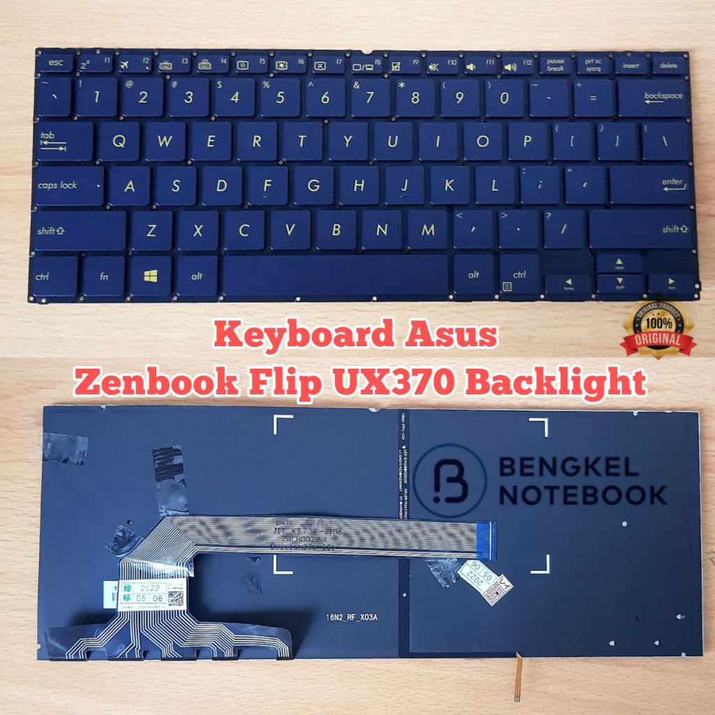 Keyboard Asus Zenbook Flip UX370 UX370U UX370UA UX370UAF UX370UAR Q325U Q325UA Backlight