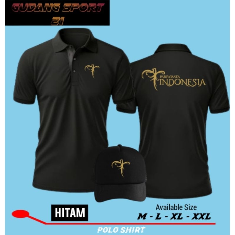 BAJU POLO PARIWISATA INDONESIA//POLO SHIRT PARIWISATA INDONESIA