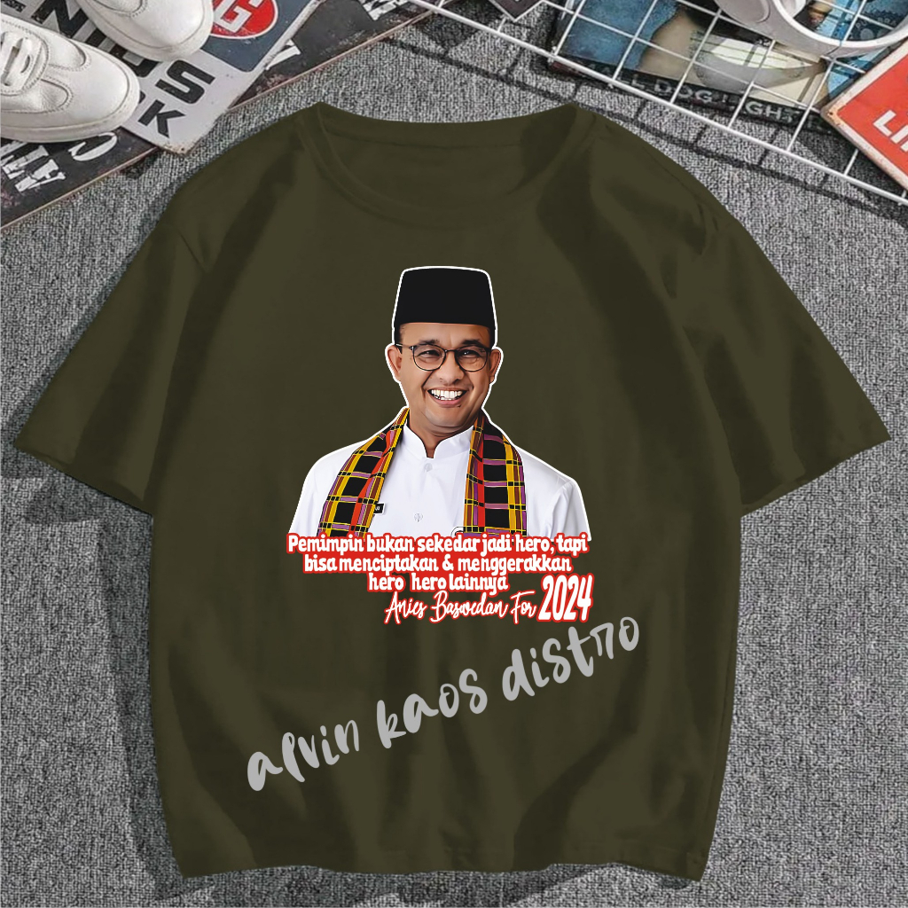 Terviral Kaos dtf pemimpin bukan sekedar hero KAOS MURAH  Kaos Putih Hitam Kaos Terlaris No 1 Promo Diskon