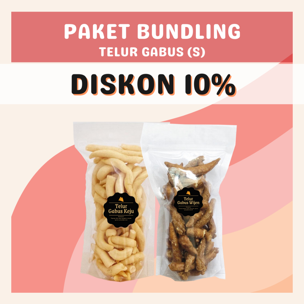 [DELISH SNACKS] Paket Bundling Telur Gabus Keju + Wijen (S) / Bundle Package Snack Cemilan Camilan