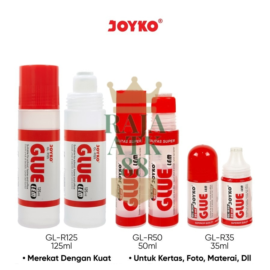 

Liquid Glue Lem Kertas Cair Joyko GL-R35 GLR-50 GLR 35 GLR 50