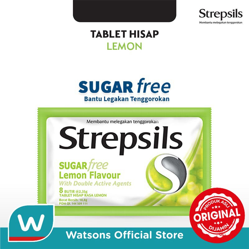 

Strepsils Sugar Free Lemon Flavour With Double Active Agents