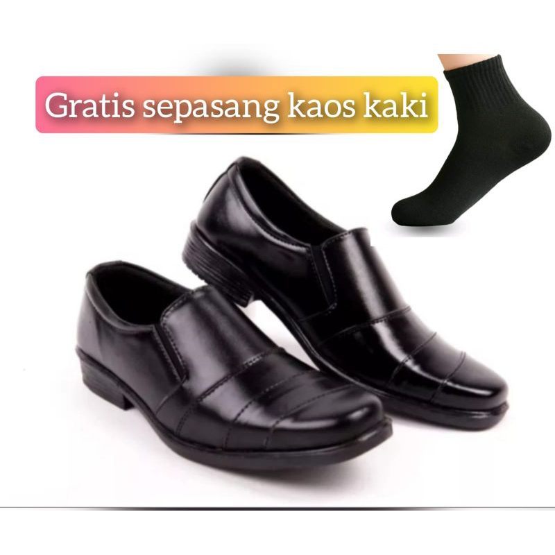 Sepatu pantofel pria sepatu pantopel cowok termurah gratis sepasang kaos kaki