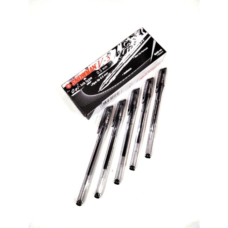 

PULPEN SNOWMAN V - 3 GEL - INT TYPE 0.5 MM ISI 12 PCS