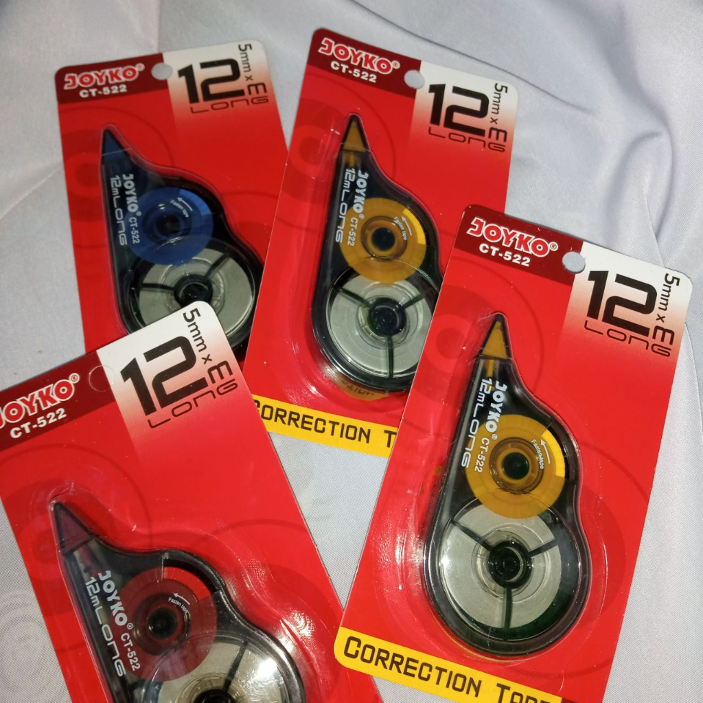 

Correction Tape / Pita Koreksi Joyko CT-522 Tip ex kertas 12M
