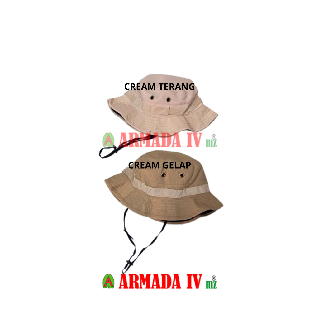 Topi Rimba Cream Topi Gunung Topi Lapangan Krem