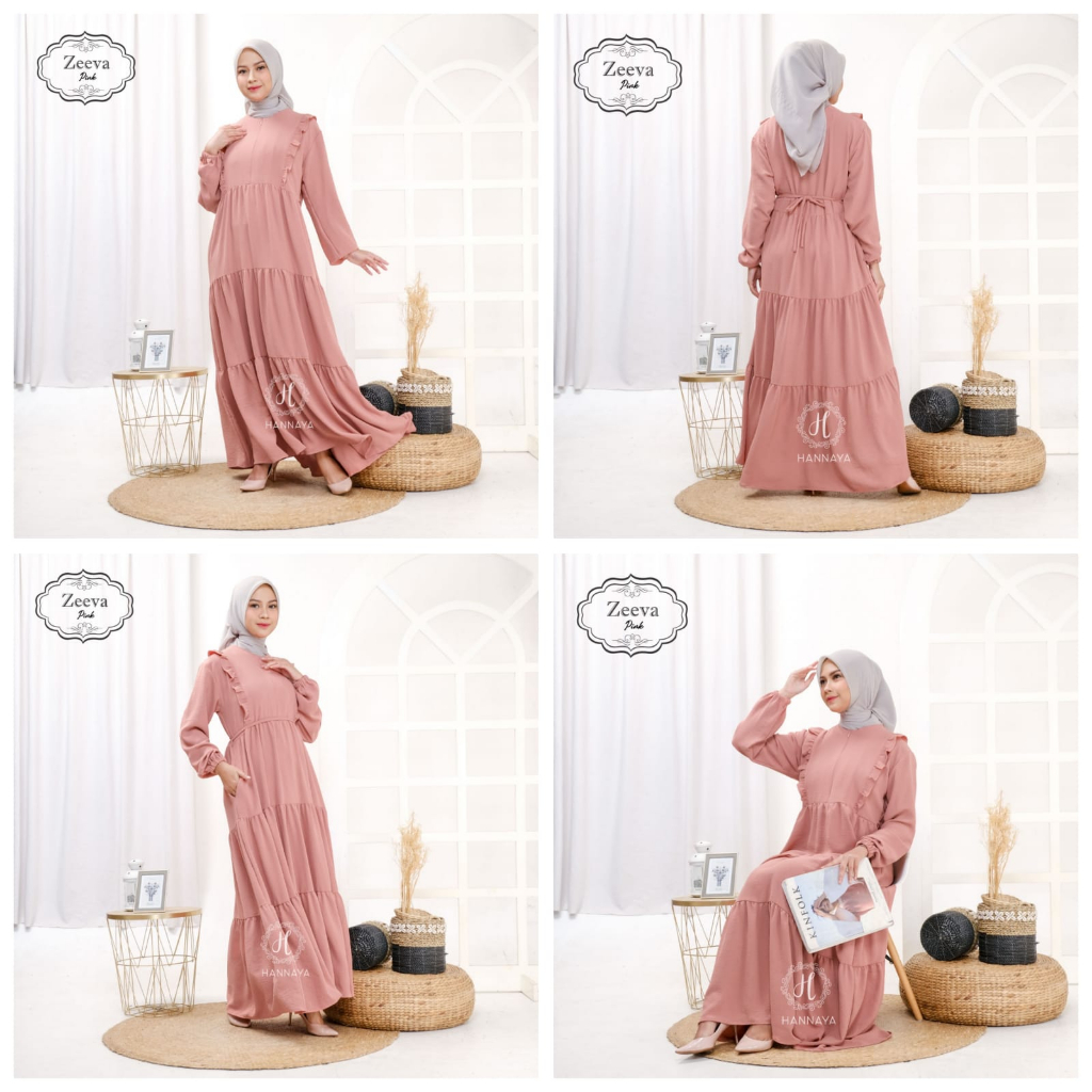 GAMIS TERBARU ZEEVA DRESS BY HANNAYA